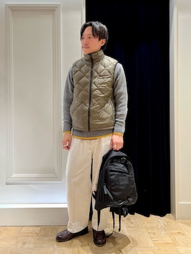 「NOLLEY'S goodman（ノーリーズグッドマン）のアイテム（ニット/セーター）」を使った、nishiokaさん（メンズ・169cm）の冬コーディネート
