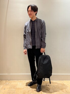 「Stutostein Nolley's（シュテットシュタインノーリーズ）のアイテム（パンツ）」を使った、nishiokaさん（メンズ・169cm）の秋コーディネート