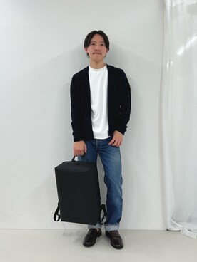「NOLLEY'S goodman（ノーリーズグッドマン）のアイテム（ローファー）」を使った、nishiokaさん（メンズ・169cm）の春コーディネート