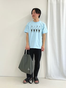 「Stutostein Nolley's（シュテットシュタインノーリーズ）のアイテム（サンダル）」を使った、nishiokaさん（メンズ・169cm）の春コーディネート
