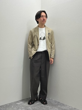 「Paraboot（パラブーツ）のアイテム（サンダル）」を使った、nishiokaさん（メンズ・169cm）の春コーディネート