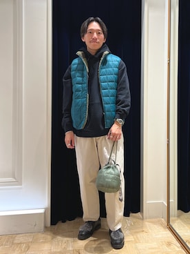 「PENDLETON（ペンドルトン）のアイテム（パーカー）」を使った、nishiokaさん（メンズ・169cm）の秋コーディネート