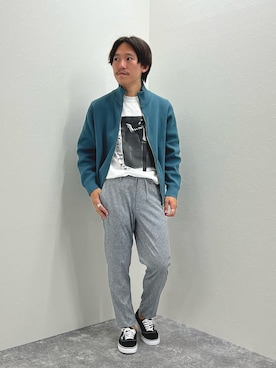 「NOLLEY'S goodman（ノーリーズグッドマン）のアイテム（その他パンツ）」を使った、nishiokaさん（メンズ・169cm）の夏コーディネート