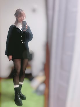 「アイテム（タイツ/ストッキング）」を使った、ゆずちさん（レディース・160cm）の秋コーディネート