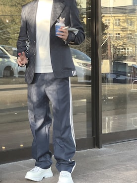 「GUCCI（グッチ）のアイテム（ジャケット/アウター）」を使った、hiroさん（メンズ・172cm）の冬コーディネート