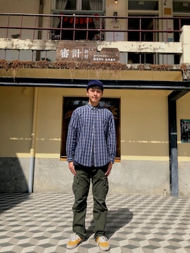 「VANS（バンズ）のアイテム（その他シューズ）」を使った、kjoy0106さん（メンズ・182cm）の秋コーディネート