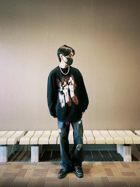 「GLARE（グレア）のアイテム」を使った、Syo0709さん（メンズ・172cm）の春コーディネート