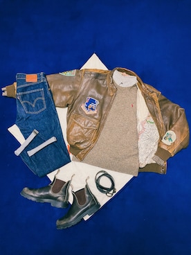 「Blundstone（ブランドストーン）のアイテム」を使った、vivo_rinさん（メンズ・168cm）の冬コーディネート