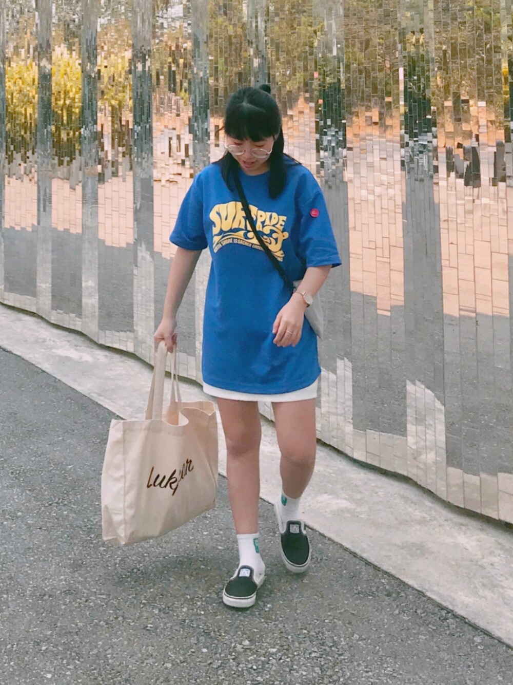 「152cm」｜「MUJI Laboのアイテム（バッグ、グレー系）」を使った、P.152さん（レディース・152cm）の冬コーディネートの1枚目の写真