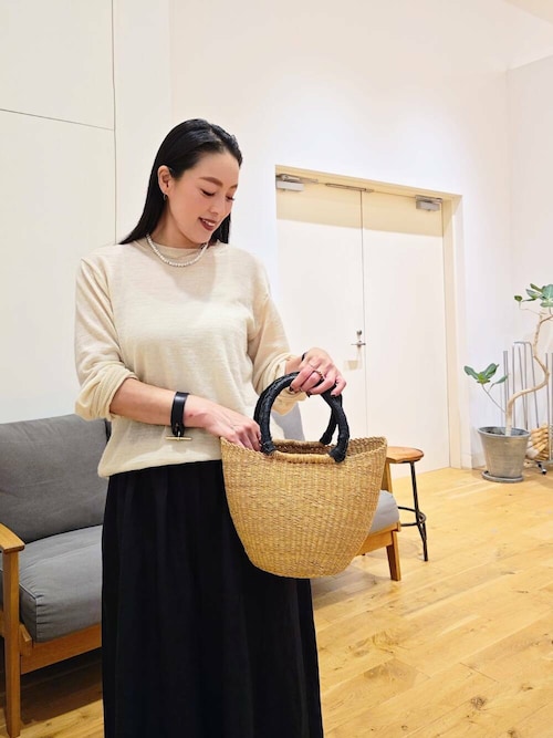 ポンチョ　テラコッタ　AGNONA M Lサイズ　ゆとり ポンチョ テラコッタ AGNONA M Lサイズ ゆとり ポンチョ