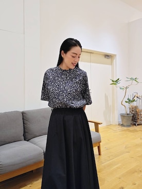 【完売品】かぐれ　コットンシフォンギャザースカート かぐれ（カグレ）の「コットンシフォンギャザースカート