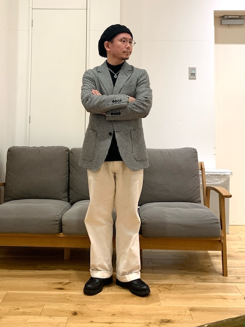 LIFE STYLE TAILOR 千鳥柄ツイードジャケット（スーツジャケット