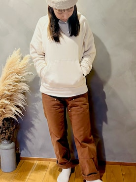 「halo commodity（ハロ　コモディティー）のアイテム」を使った、なむさん（レディース・158cm）の冬コーディネート