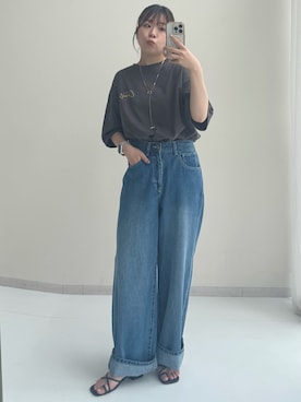 「Soiunique（スワユニーク）のアイテム」を使った、ナノカさん（レディース・154cm）の夏コーディネート