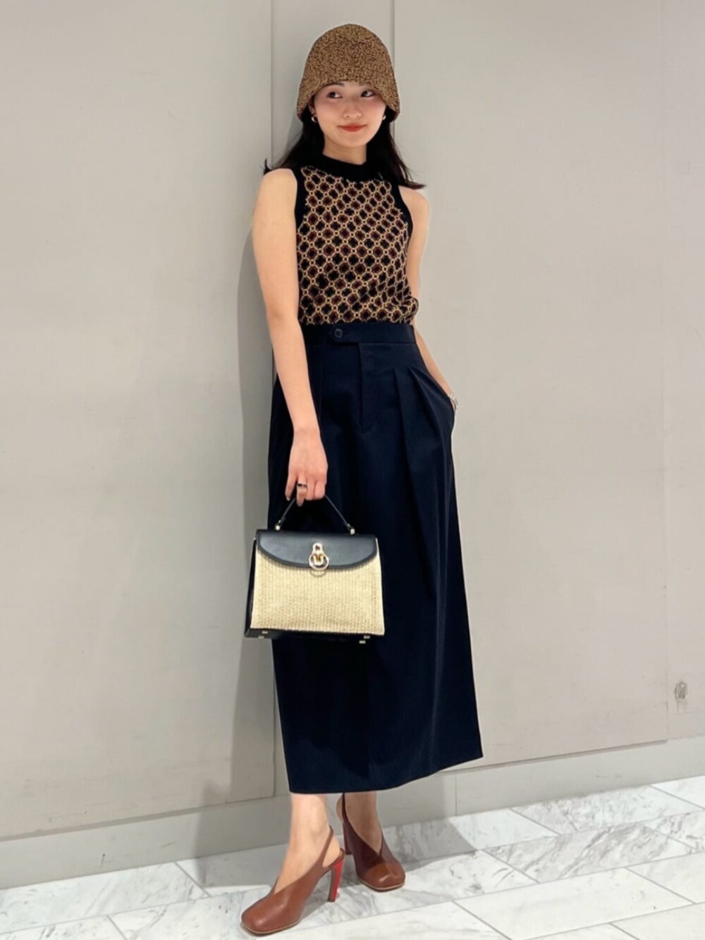 beautiful people  コットンウールギャバジンキュロットスカート beautiful people (ビューティフルピープル) c/w gabardine