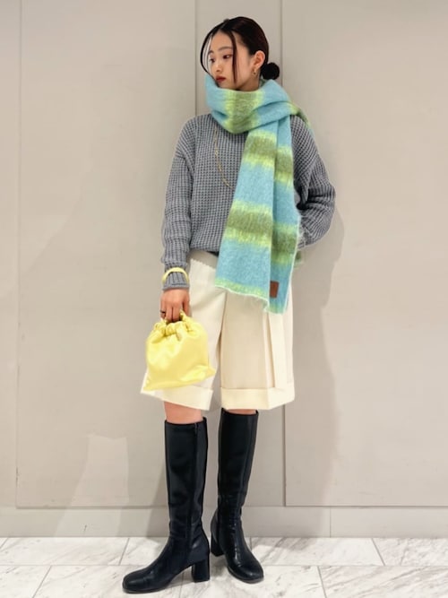 caban（キャバン）の「ウールポプリン ベルテッドショートパンツ