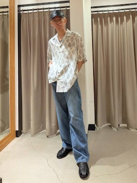 「URBAN RESEARCH（アーバンリサーチ）のアイテム（サンダル）」を使った、sabanomiconさん（メンズ・174cm）の夏コーディネート