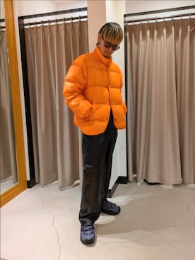 「アイテム（ダウンジャケット/コート）」を使った、sabanomiconさん（メンズ・174cm・10代）の秋コーディネート