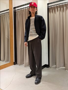 古賀竜太郎さん（メンズ・174cm）の春コーディネート