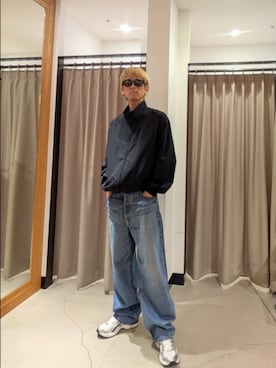 「Jugaad14（ジュガードフォーティーン）のjugaad 14　BAY GRIP MATTE（メガネ）」を使った、sabanomiconさん（メンズ・174cm・20代）の夏コーディネート