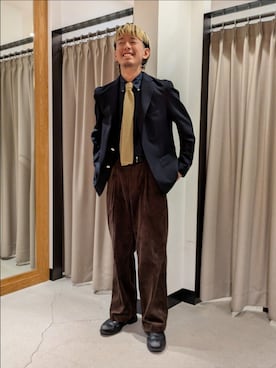 「イチ推しジャケットスタイル」｜sabanomiconさん（メンズ・174cm）の秋コーディネート