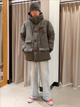 古賀竜太郎さん（メンズ・174cm）の冬コーディネート