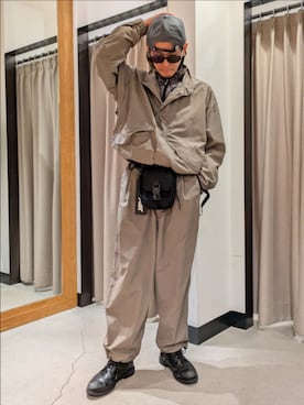 古賀竜太郎さん（メンズ・174cm）の冬コーディネート