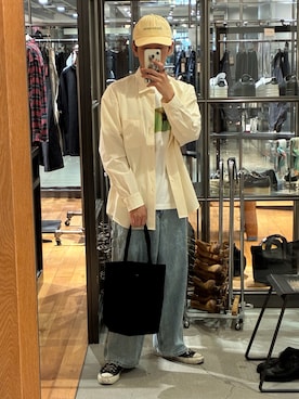 「URBAN RESEARCH（アーバンリサーチ）のアイテム（キャップ）」を使った、古賀竜太郎さん（メンズ・174cm）の秋コーディネート