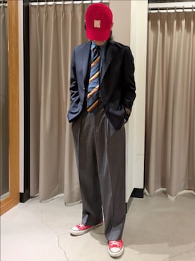 古賀竜太郎さん（メンズ・174cm）の春コーディネート