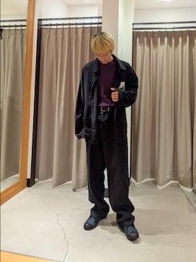 「URBAN RESEARCH（アーバンリサーチ）の『別注』LE VETEMENT ATLANTIQUE×UR　ワークジャケット（カバーオール）」を使った、sabanomiconさん（メンズ・174cm・10代）の夏コーディネート