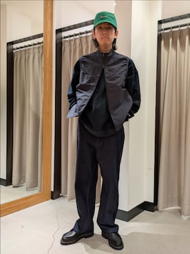 「CIOTA（シオタ）のアイテム」を使った、古賀竜太郎さん（メンズ・174cm）の冬コーディネート