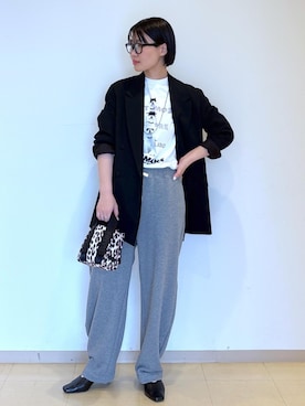 「アイテム（スウェットパンツ）」を使った、sayakaさん（レディース・163cm・20代）の夏コーディネート