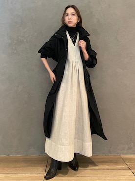 「Chaos（カオス）のアイテム（ナイロンジャケット）」を使った、chaos_yukiさん（レディース・158cm）の冬コーディネート