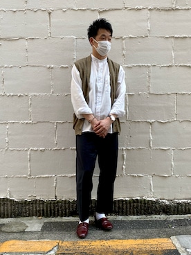 「IWC（インターナショナルウォッチカンパニー）のアイテム（アナログ腕時計）」を使った、nakaryosanさん（メンズ・173cm）の春コーディネート