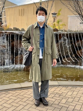「BEAMS PLUS（ビームスプラス）のアイテム（その他アウター）」を使った、nakaryosanさん（メンズ・173cm）の秋コーディネート