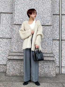 「152cm」｜「アイテム（スラックス）」を使った、ありちゃんさん（レディース・152cm）の秋コーディネート