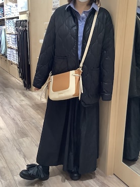 「アイテム（ミリタリージャケット）」を使った、TOKYO SHIRTS 泉中央セルバ店さん（レディース・155cm）の秋コーディネート