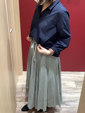 「新作」｜「アイテム（チュニック）」を使った、TOKYO SHIRTS 泉中央セルバ店さん（レディース・155cm）の夏コーディネート
