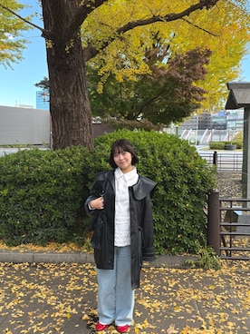 「アイテム（バレッタ/ヘアクリップ）」を使った、hiidollsさん（レディース・148cm）の秋コーディネート