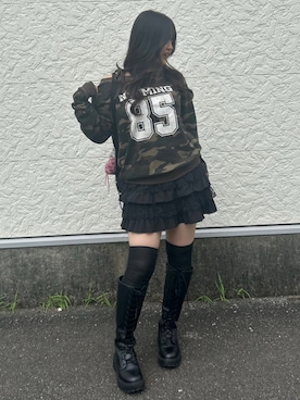 「アイテム（バックパック/リュック）」を使った、Yura さん（レディース・162cm）の秋コーディネート