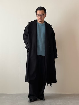 「Confirm（コンファーム）のアイテム（トレンチコート）」を使った、youyukiyukiさん（メンズ・172cm）の秋コーディネート