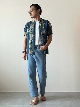 「Kahiko（カヒコ）のアイテム」を使った、youyukiyukiさん（メンズ・172cm）の夏コーディネート