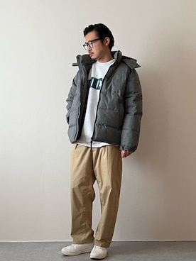 「Confirm（コンファーム）のアイテム（ブルゾン）」を使った、youyukiyukiさん（メンズ・172cm）の冬コーディネート