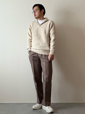 「MoonStar（ムーンスター）のMOONSTAR/810s/ムーンスター/エイトテンス KITCHE/キッチェ（スニーカー）」を使った、youyukiyukiさん（メンズ・172cm）の秋コーディネート