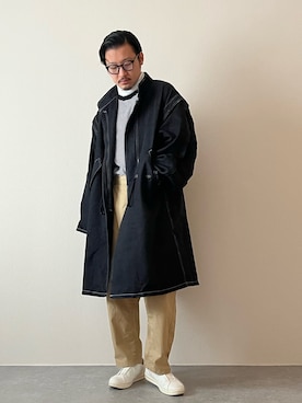 「MoonStar（ムーンスター）のMOONSTAR/810s/ムーンスター/エイトテンス KITCHE/キッチェ（スニーカー）」を使った、youyukiyukiさん（メンズ・172cm）の冬コーディネート