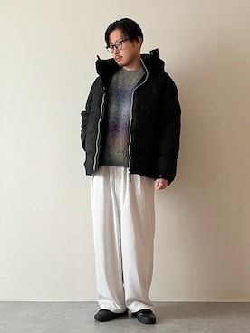 「select MOCA（セレクトモカ）のアイテム」を使った、youyukiyukiさん（メンズ・172cm）の冬コーディネート