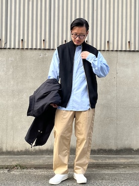 「CONVERSE TOKYO（コンバーストウキョウ）のアイテム（ジャケット/アウター）」を使った、youyukiyukiさん（メンズ・172cm）の秋コーディネート