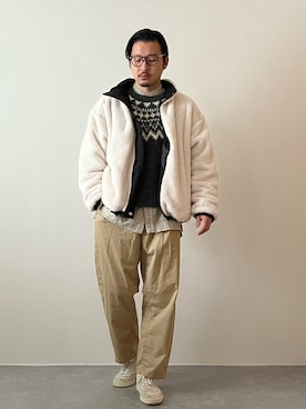 「Confirm（コンファーム）のアイテム（その他アウター）」を使った、youyukiyukiさん（メンズ・172cm）の冬コーディネート