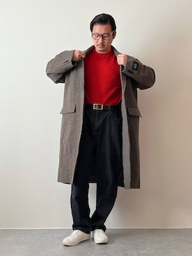 「MoonStar（ムーンスター）のMOONSTAR/810s/ムーンスター/エイトテンス KITCHE/キッチェ（スニーカー）」を使った、youyukiyukiさん（メンズ・172cm）の冬コーディネート