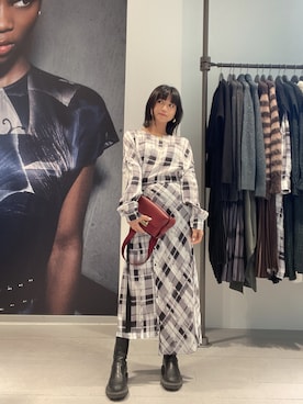 「ALLSAINTS（オールセインツ）のアイテム」を使った、ABBYさん（レディース・150cm）の冬コーディネート